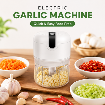 Rechargeable Mini Electric Chopper – Stainless Steel Blades, Easy One Touch Operation,