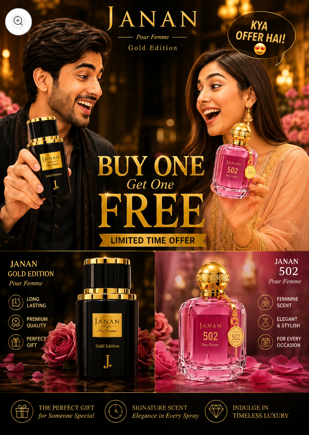 Janan & 502 Perfume Deal – Buy 1 Get 1 Free (Pack of 2)